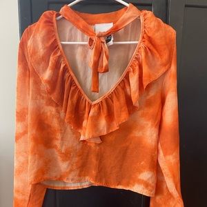 Milk.it long sleeve retro blouse size medium. Never worn